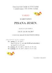 RAZSTAVA Z NASLOVOM PISANA JESEN